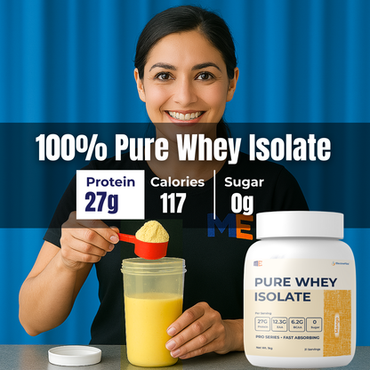Whey Protein Isolate Pro Series, Clean Ingredients, Fast Absorption- 1kg Jar