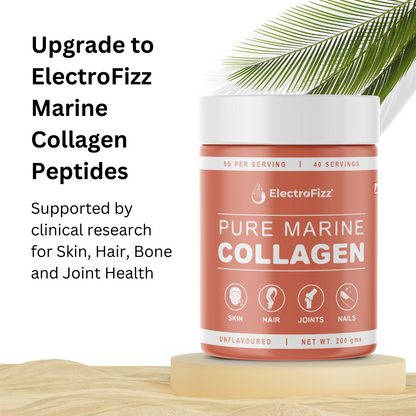 ElectroFizz Pure Marine Collagen for Skin, Hair & Joint Support- 200 gm Unflavored