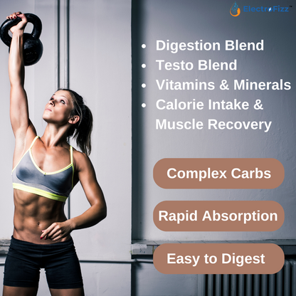 ElectroFizz Matrix Mass Gainer|Weight Gainer with 25+ Essential Vitamins & Minerals-1kg, 30 Servings (Chocolate)