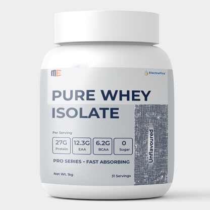 Whey Protein Isolate Pro Series, Clean Ingredients, Fast Absorption- 1kg Jar
