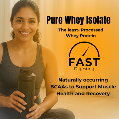 Whey Protein Isolate Pro Series, Clean Ingredients, Fast Absorption- 1kg Jar