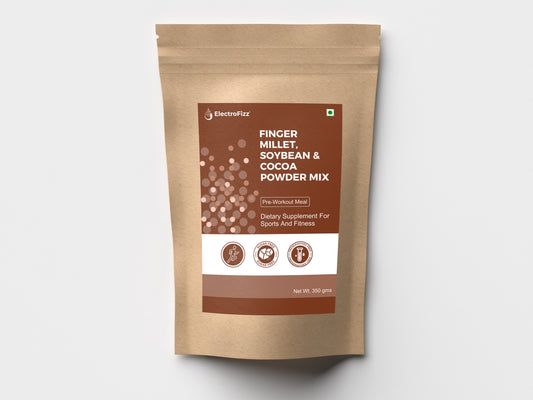 ElectroFizz Super Drink- Finger Millet, Soybean & Coca Powder Mix (Sugar Free)-350 gms