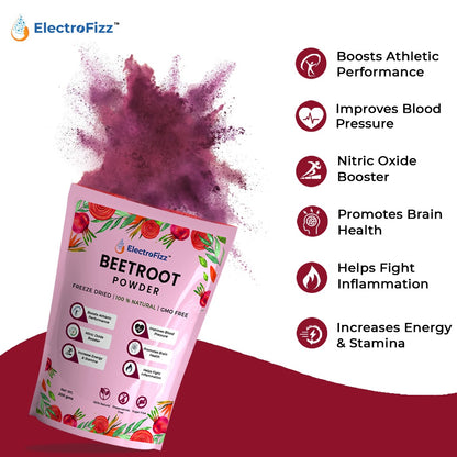 ElectroFizz Freeze Dried Beetroot Superfood Powder  - 200 gms (30 plus servings)