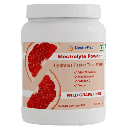 ElectroFizz Electrolyte Powder 100 servings | Minerals, Probiotics & Vitamin C- 1 Kg Jar Pack