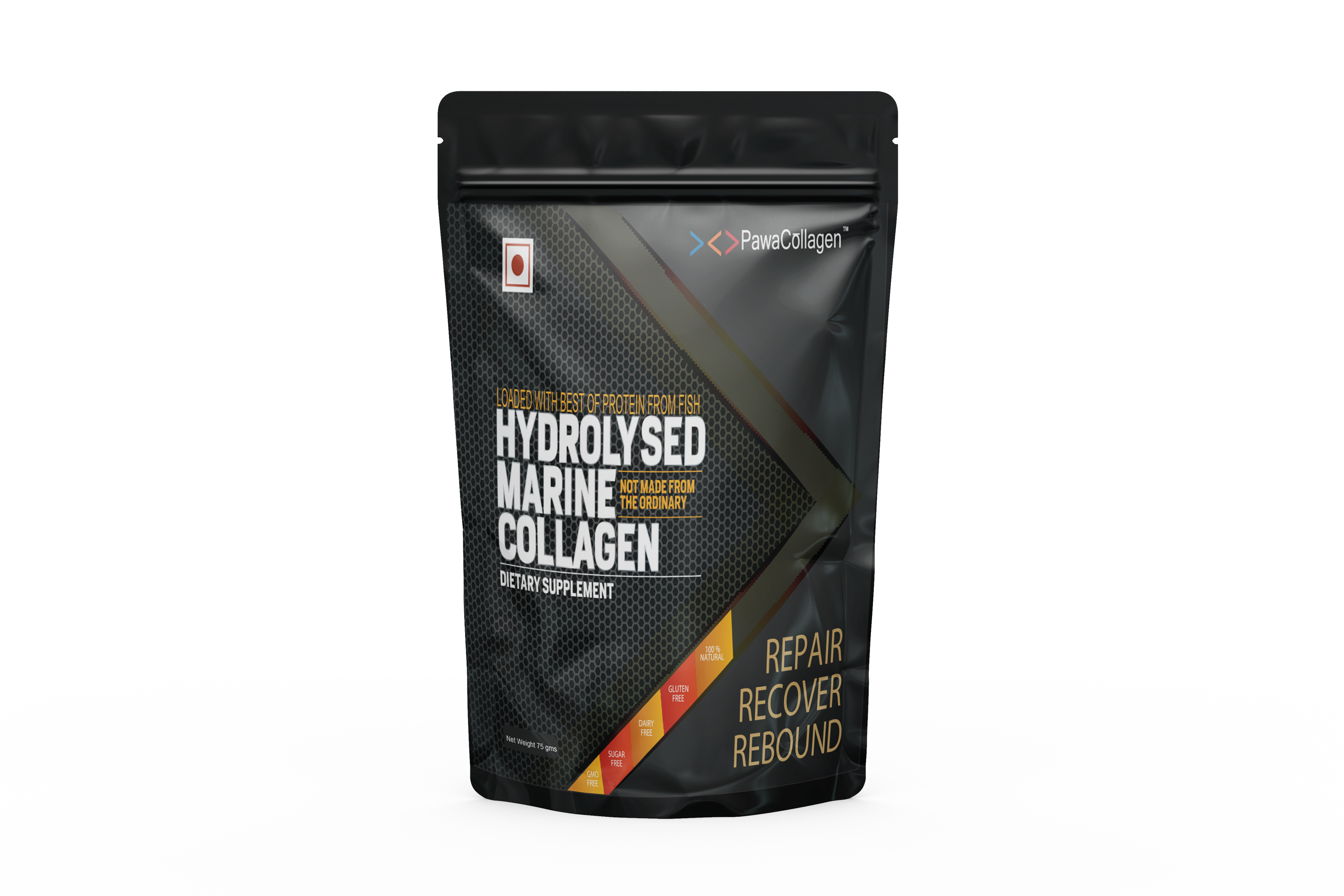 PawaCollagen Hydrolysed Marine Collagen (Peptide) Powder 75 gms