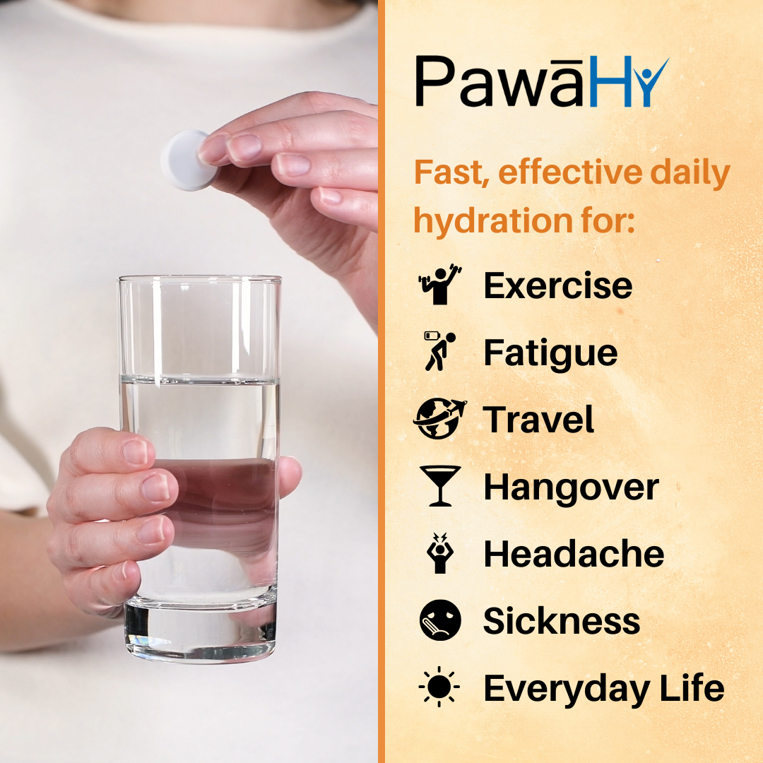 PawaHy Electrolyte Energy Reload Instant Hydration-Pack of 2 (30 Tablets)