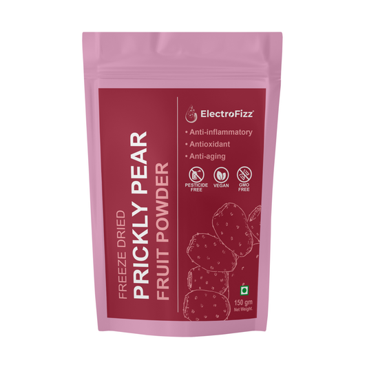 ElectroFizz Freeze Dried 100% Natural Prickly Pear Fruit Powder, Hemoglobin Booster, Inflammation Reduction- 150 gm
