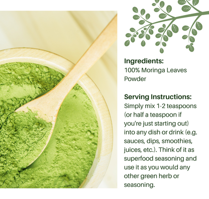 ElectroFizz Pure Moringa Leaf Powder for Weight loss, Energy Levels, Digestive Health- 200 gms Pouch